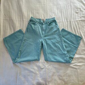 Light Blue High and Wide Denim Jeans | Size 26